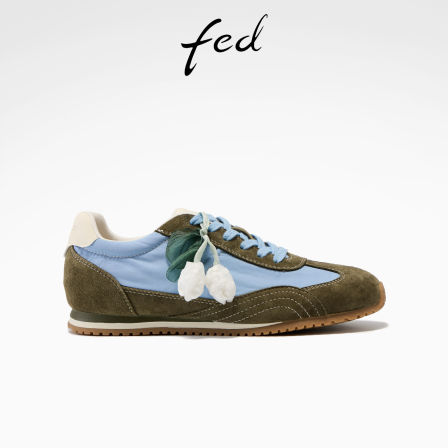 fed青野花信德训鞋春季新款女鞋软底休闲鞋厚底阿甘鞋女款YAB006