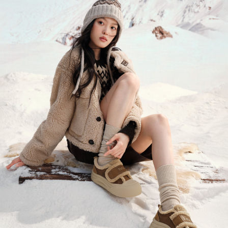 【李佳琦直播间】TATA他她加绒阿甘鞋毛毛鞋保暖休闲鞋