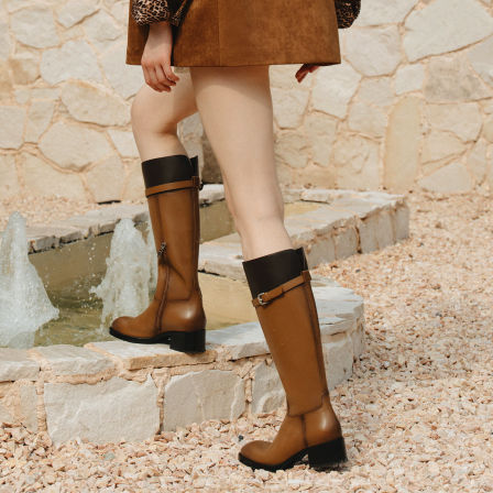 【直播退换货专用】73hours女鞋马赛季节骑士靴瘦瘦靴长筒靴