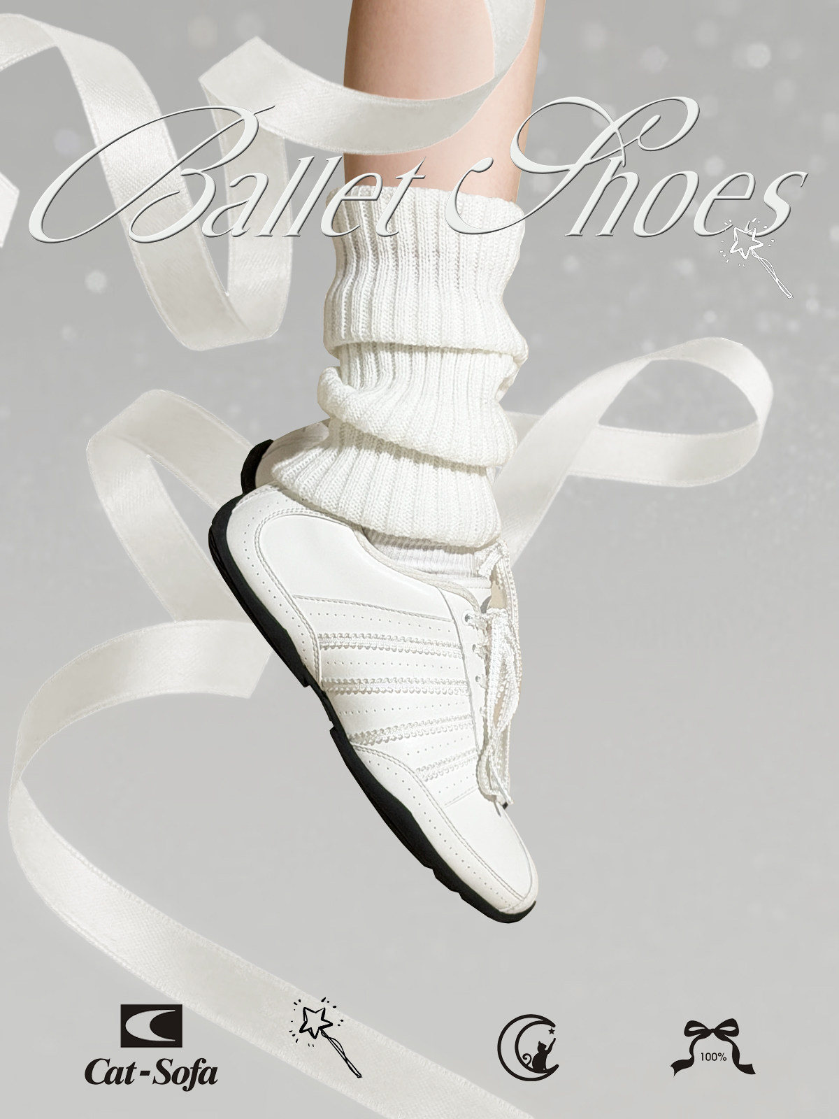 小蛮腰芭蕾 猫与沙发vintage中古着经典德训鞋薄底室内训练瑜伽鞋主图