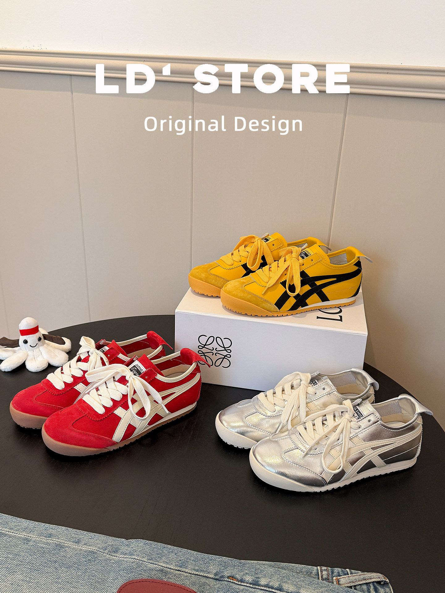 真皮~复古红色德训鞋女2026春平底美式休闲运动板鞋内增高阿甘鞋主图