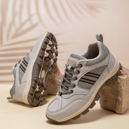 张凯丽老人鞋女款防滑软底春季妈妈鞋中老年舒适不累脚登山运动鞋