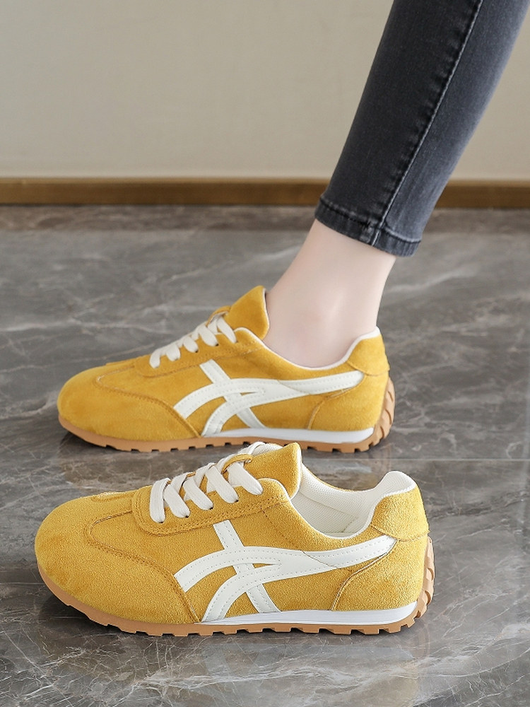 复古德训鞋女鞋2026新款春季平底系带运动休闲鞋超火爆款阿甘板鞋主图