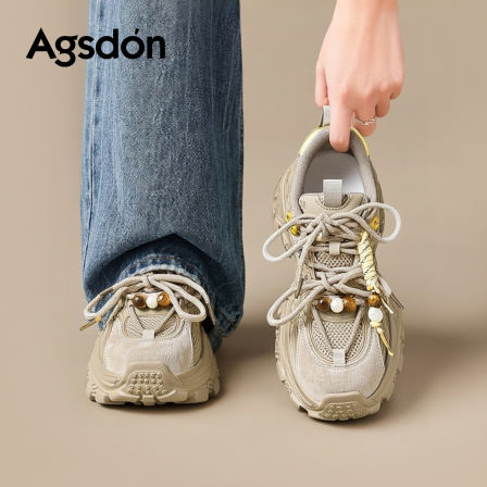 奥古狮登老爹鞋女2026新款春季厚底增高巨好看超火休闲百搭运动鞋