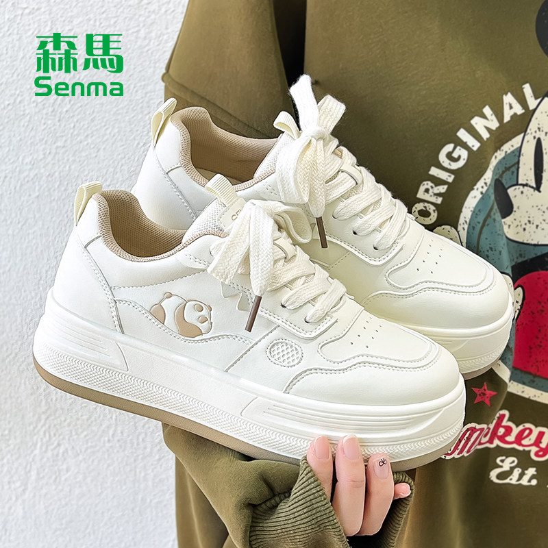 森马厚底增高小白鞋女款2026春季新款运动鞋爆款百搭休闲板鞋子女主图