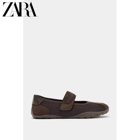 ZARA2025冬季新品女鞋新年系列运动玛丽珍平底芭蕾鞋 5209711 700
