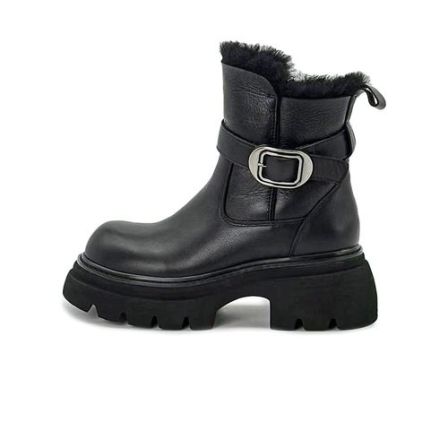 【青丝专享】秋冬皮毛一体厚底时装靴58070