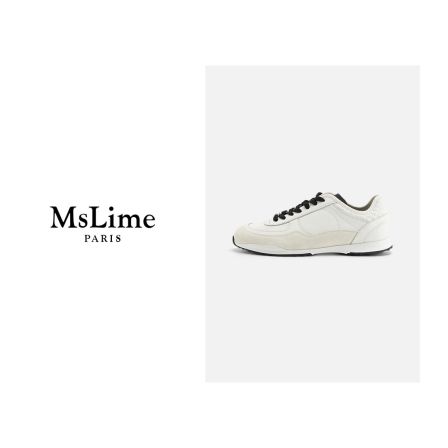 王嬛嬛MsLime25年新款时尚休闲气质百搭休闲小白鞋 HD2A0724