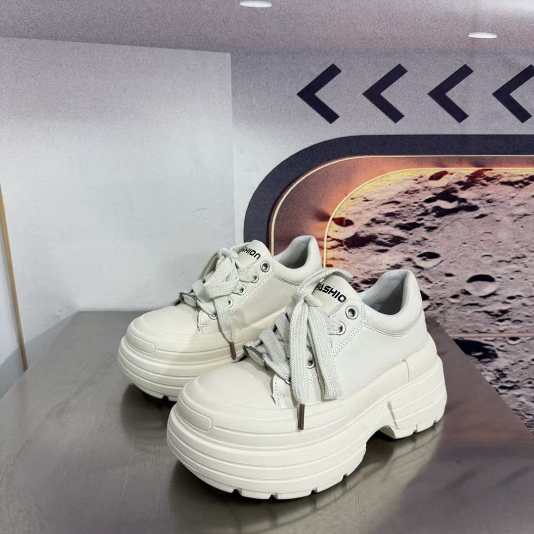 3858-2新款2026圆头系带韩版简约休闲板鞋潮流百搭ins主图