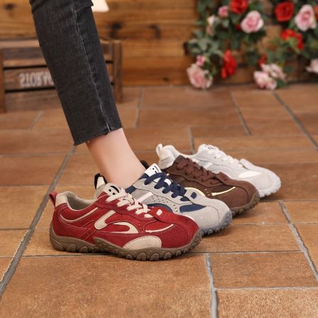 IG/IG现货增高4CM2025秋季爆款透气复古风时尚百搭气质女鞋6753