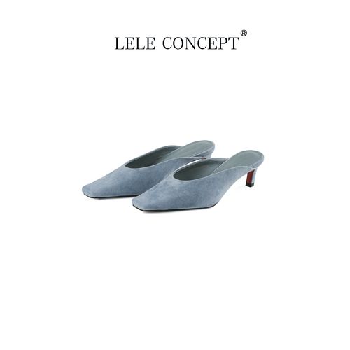 LELE CONCEPT丨都市时尚尖头半包女人味托鞋UX26A0084W主图
