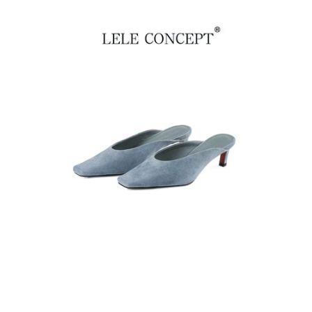 LELE CONCEPT丨都市时尚尖头半包女人味托鞋UX26A0084W