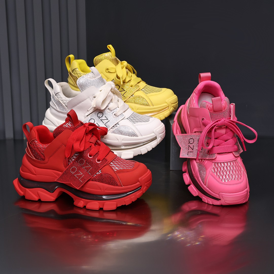 千之恋现货增高8CM2025秋季新款透气轻奢爆款百搭休闲风女鞋80060主图