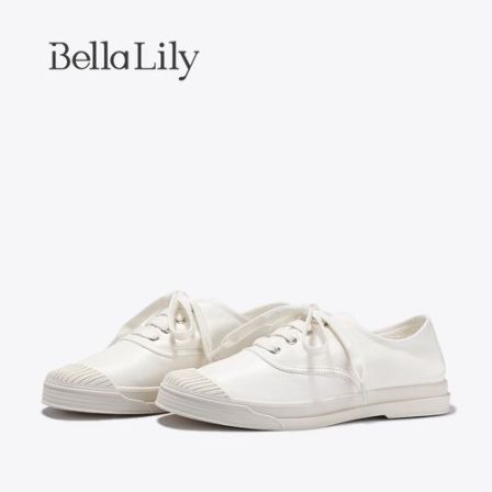 BellaLily夏季新款韩系简约小白鞋通勤舒适休闲鞋轻便女鞋潮