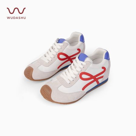 【WUDASHU护趾棉】隐形增高厘米德训鞋拼色时尚休闲鞋运动鞋系带