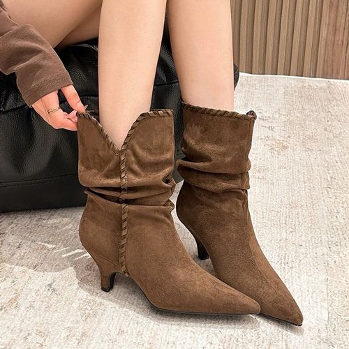 特XIAOJIAOYA——时尚百搭短筒皱皱时装靴2210-53主图