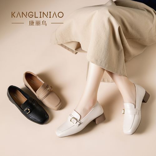 乐福鞋女款2026新款春季英伦通勤黑色百搭小皮鞋超软通勤低跟单鞋主图