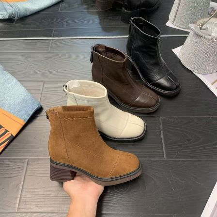 IG/IG现货增高8CM2025冬季时尚百搭新款爆款高级复古风女鞋60368