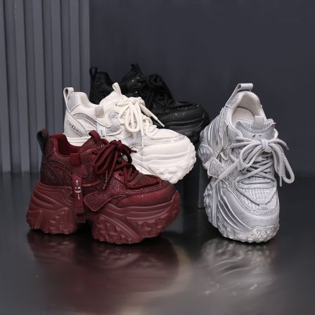 IG/IG现货增高10/13CM2025秋季爆款透气休闲风百搭厚底女鞋80170