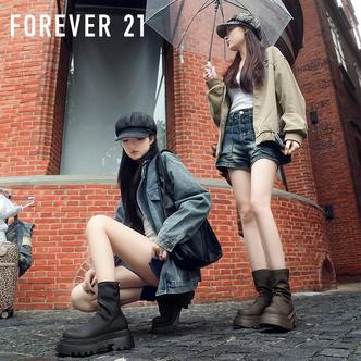 【复古英伦】F21厚底增高百搭马丁靴2026新款小个子英伦风时尚女靴主图