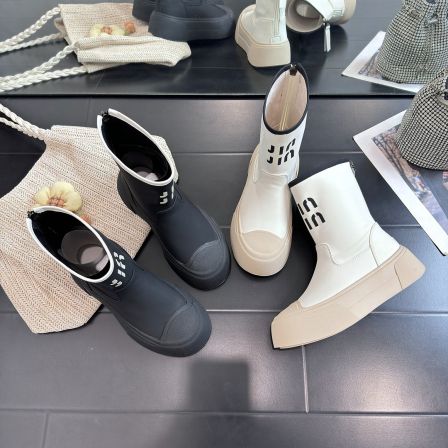 千之恋现货增高5CM2024早秋新款高能感百搭时尚风雪地靴女鞋3868