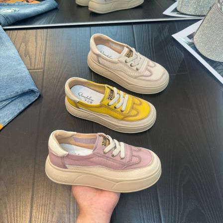 千之恋现货欧若风增高4CM2025秋季透气镂空真皮百搭单鞋女鞋8603