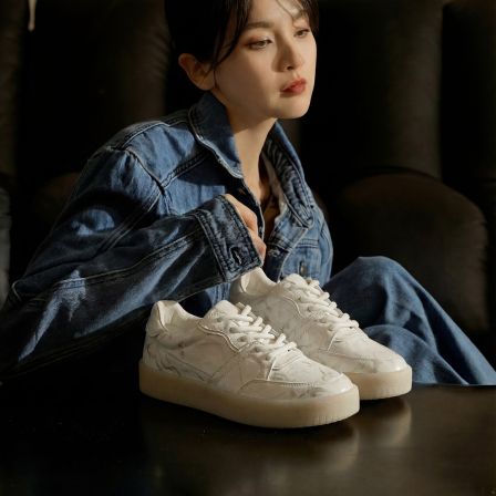 LeeCatStudio | 撞色德训鞋阔腿裤必备鞋休闲德训女鞋LES26C037