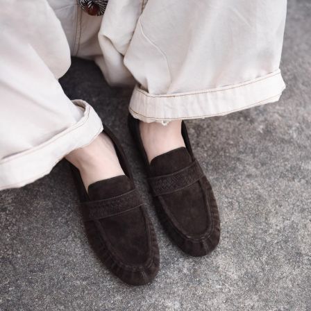 Artmu阿木羊猄乐福鞋女款2026新款英伦风小皮鞋一脚蹬女鞋9753-29