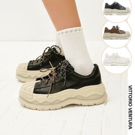 VITTORIO VENTURA 双拼鞋带蛋壳运动板鞋