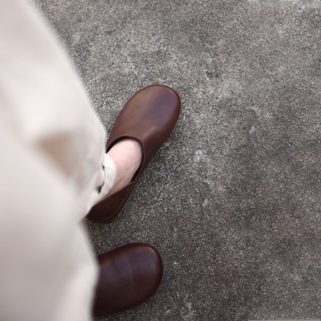 Artmu阿木原创牛皮一脚蹬乐福鞋女深口单鞋两穿2026春季A129-335主图