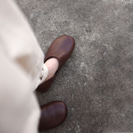 Artmu阿木原创牛皮一脚蹬乐福鞋女深口单鞋两穿2026春季A129-335