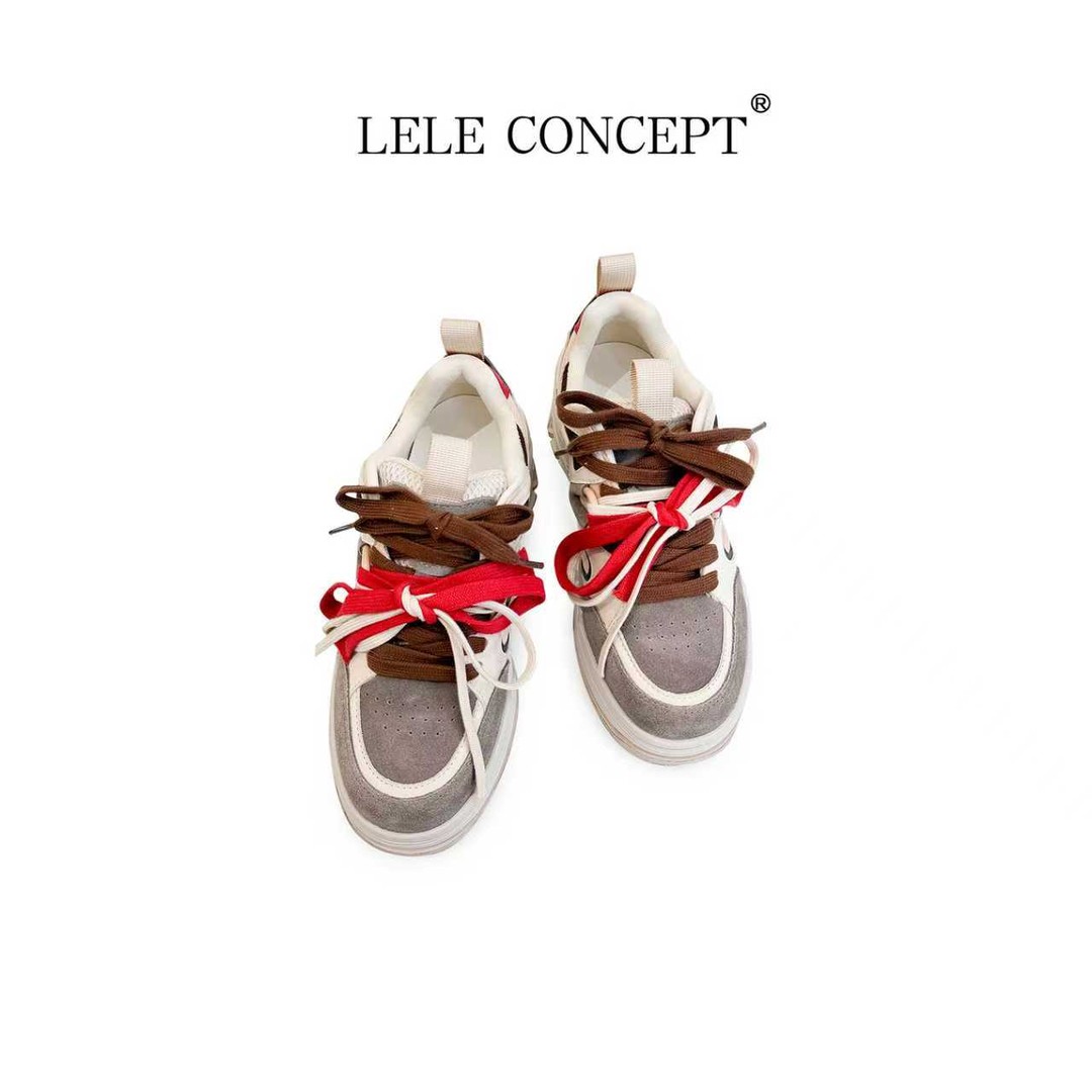 LELE CONCEPT丨时装减龄设计师款休闲鞋UX26A0104W主图