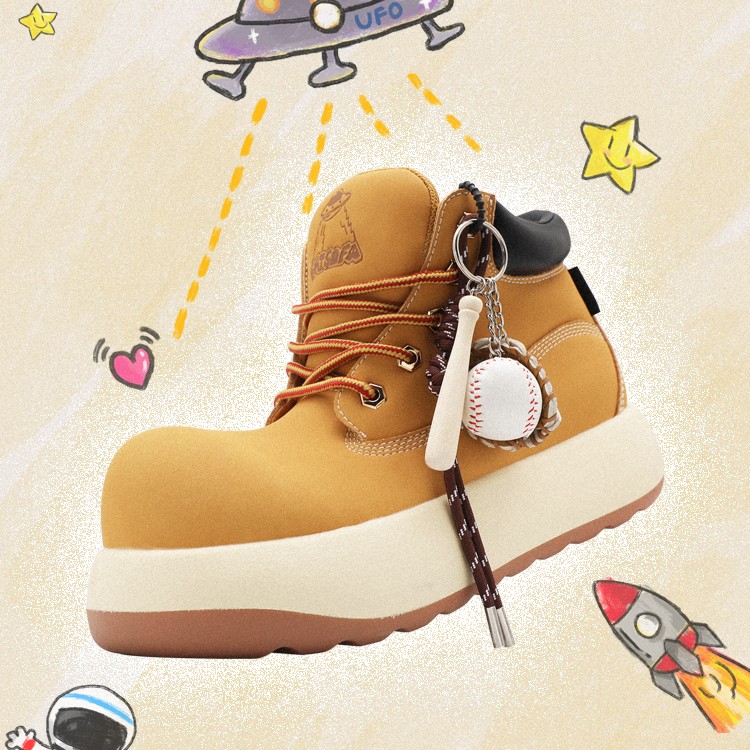 【zb马文杰专属】 CATSOFA/猫与沙发 UFO系列男女同款厚底Q版大黄靴主图