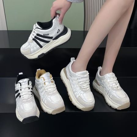 25年冬季新款加绒保暖厚底防滑时尚百搭休闲女鞋8866潮鞋ins-jgpy