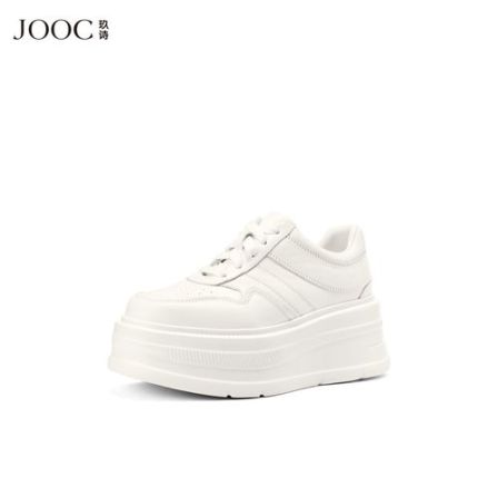 JOOC玖诗厚底小白鞋女休闲运动鞋2025秋冬新款配裙子百搭增高板鞋