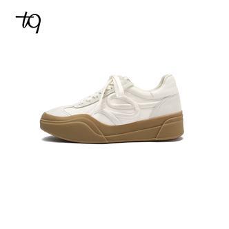 Talitaqoom26春加厚底焦糖增高刺绣德训鞋简约百搭小白鞋tq德训鞋