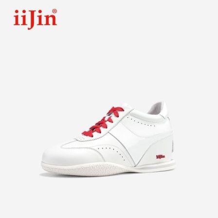 iiJin艾今26春季7.5cm隐形内增高马年新款德训休闲小白鞋女321QND