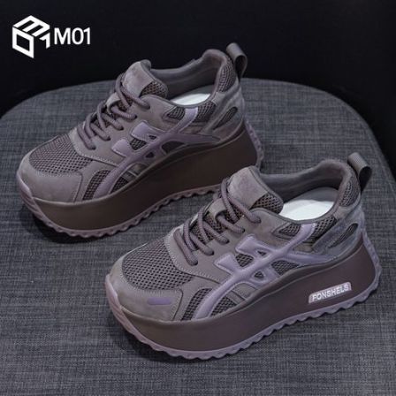 M01老爹鞋女厚底小个子内增高新款春秋季爆款显瘦休闲运动阿甘鞋