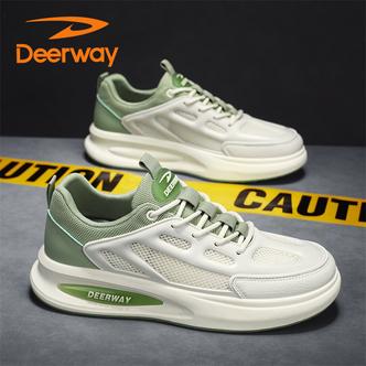 德尔惠夏季休闲透气男鞋网面防臭防滑潮鞋薄荷曼波减震运动网面鞋主图