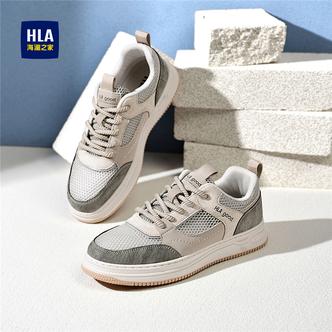 HLA/海澜之家男鞋秋冬冬低帮休闲板鞋时尚百搭运动鞋男士保暖潮鞋主图