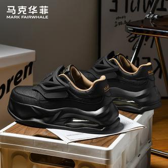 马克华菲时尚休闲鞋男士2026新款秋季增高厚底板鞋高级感潮流男鞋