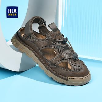 HLA/海澜之家男鞋新款秋冬户外保暖运动凉鞋时尚包头休闲沙滩鞋主图
