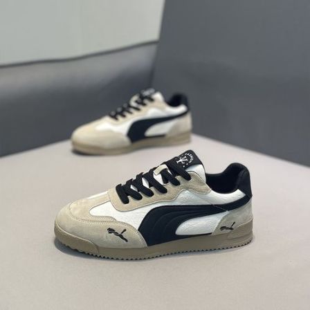 男鞋2026秋冬新款阿甘鞋真皮百搭潮流软底板鞋男款运动休闲德训鞋