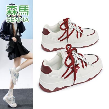 森马女鞋冬季时尚增高百搭低帮休闲鞋个性舒适潮流板鞋女款轻跑