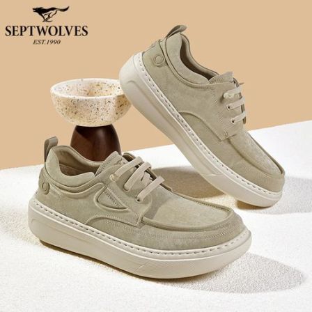 七匹狼男鞋一脚蹬帆布鞋韩版中帮帆布男鞋运动春季男士鞋子春季