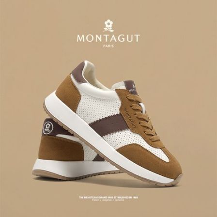 梦特娇新款户外轻便潮流透气防滑减震耐磨时尚百搭运动男士休闲鞋