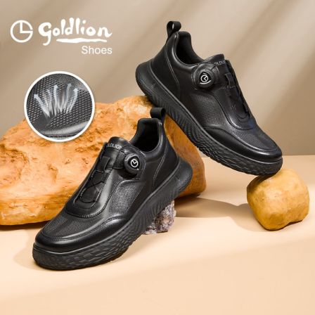 金利来男鞋25新款户外休闲舒适软底软面轻便皮鞋551520179