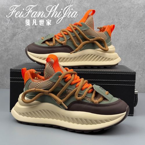 鞋子男款2026年新款男士鞋爆款百搭运动男鞋时尚休闲增高老爹鞋子主图