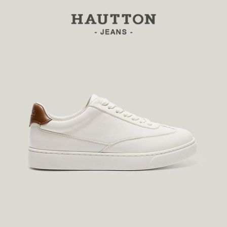 白色休闲德训鞋2026新款男士商务小白鞋真皮男鞋平底鞋931XB6085