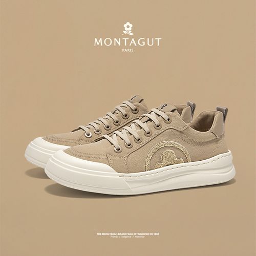 梦特娇时尚百搭潮流舒适轻盈软底防滑减震男士新款商务休闲鞋主图